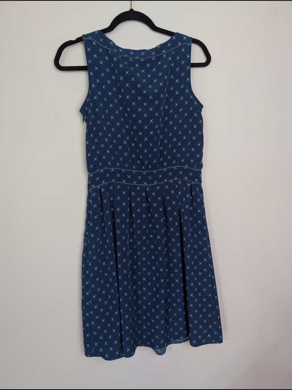 Tommy Hilfiger Navy Blue Floral Midi Sleevesless Dress Size‎ 6 Workwear - Picture 6 of 6